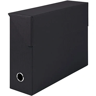 Abbildung von Rössler Papier 1319452703 S.O.H.O. Archivbox, mit seitlicher Klappe und Griffloch, Schwarz, 9,5 x 33,5 25,5 cm, 1 Stück