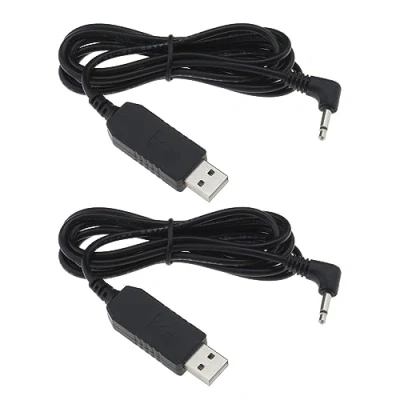 Abbildung von YINETTECH 2stk USB Ladekabel für Rasierer Kompatibel mit Remington Barba Bartschneider MB320 MB320C MB42C MB310C MB200 Pa3215U, 3,2 V, 24 AWG, 1,5 Meter