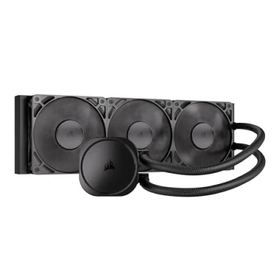 Abbildung von CORSAIR Nautilus 360 RS CPU Flüssigkeitskühler 360mm AIO Geräuscharm Direkter Mainboard Anschluss Intel LGA 1851/1700, AMD AM5/AM4 3X RS120 Ventilatoren Inbegriffen Schwarz