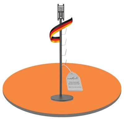 Abbildung von PureMounts Staubsauger Ständer Halterung universal kompatibel mit Dyson, Philips, Samsung, Bosch, Miele, Anyson, Xiaomi, Bodenständer, Zubehör Halter, Schwarz