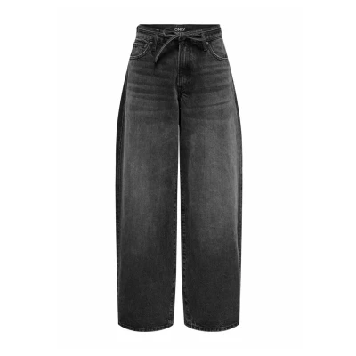 Abbildung von ONLY MIT Weitem BEIN Onlgianna Mittlere Taille Ballon Schnitt Jeans Relaxed Fit, Damen, Größe: 26x32, Washed black