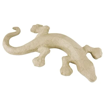 Abbildung von Decopatch SA117O Träger S aus Pappmaché, Salamander, 31 x 16,5 4,5 cm, zum Verzieren, Kartonbraun