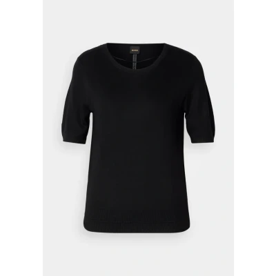 Abbildung von BOSS Fiaffusa Tshirt basic, Damen, Größe: Small, Black