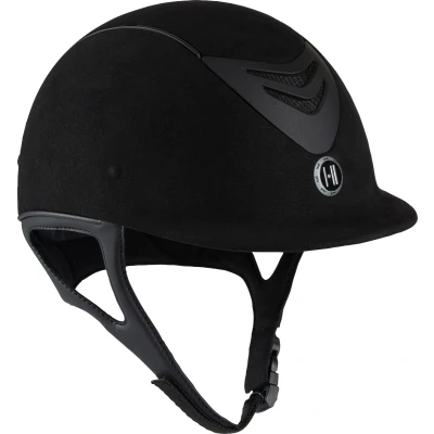 Abbildung von OneK Reithelm Defender Elegance Chamude Schwarz 2