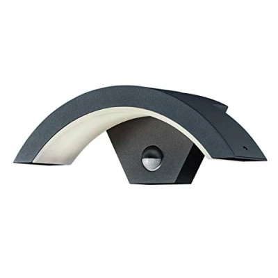 Abbildung von Trio Leuchten LED Außen Wandleuchte Ohio 220969142, Aluminiumguss Anthrazit, 6 Watt LED, IP54, Bewegungsmelder