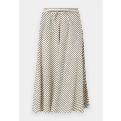 Abbildung von Tommy Hilfiger Crinkle MIDI Skirt Alinienrock, Damen, Größe: 36, Black