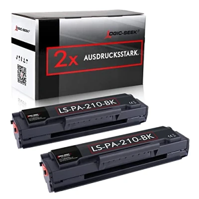 Abbildung von Logic Seek 2 PA210 PA 210 Toner kompatibel für Pantum P2502W P2500W M6550NW M6500W M6558NW M6608NW M6600NW, X Black je 1.600 Seiten