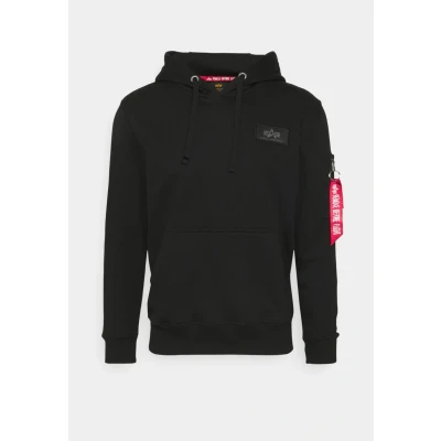 Abbildung von ALPHA INDUSTRIES Herren Back Hoody Print Kapuzensweat Kapuzenpullover, Black/White Camo, L