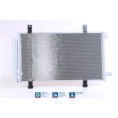 Abbildung von NISSENS 94979 Klimakondensator mit Trockner Aluminium 628 R 134a FIAT: Sedici, SUZUKI: SX4 I Hatchback