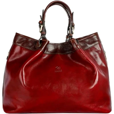 Abbildung von Time Resistance Schultertasche Damen Handtasche aus Leder Made in Italy Damenhandtasche Tragetasche Businesstasche Tasche für