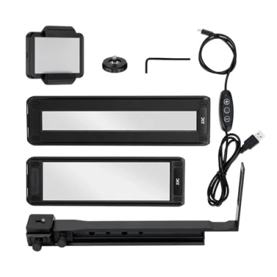 Abbildung von JJC 35 mm und 120 Film Digitizer Adapter, Negativ Scanner mit LED Hintergrundbeleuchtung, 135 (35 mm) &amp; Filmhalter, Einstellstab für Negative, Kopieren, Digitalisieren, Wiederherstellen von