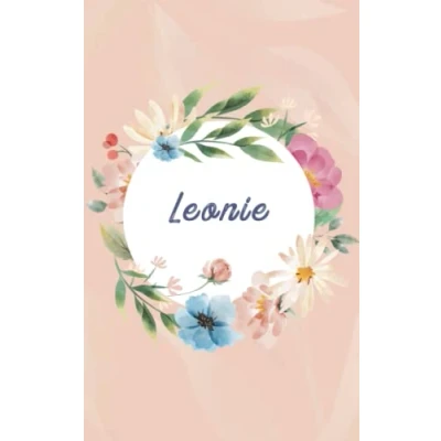 Abbildung von Leonie Personalisiertes Notizbuch A5 Notizheft mit Namen: 120 Seiten, liniert, Tagebuch, Bullet Journal