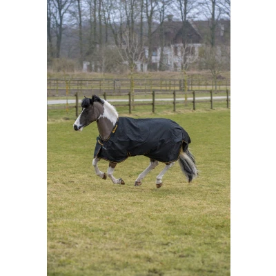 Abbildung von Bucas Irish Turnout Extra 300g Schwarz/Gold 100/130