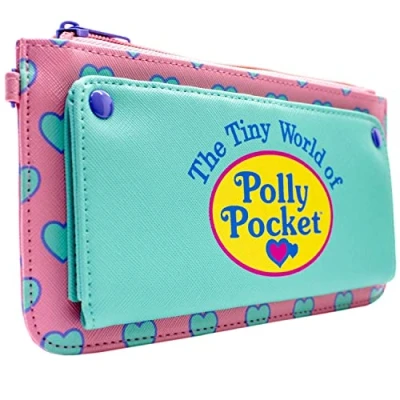 Abbildung von Animation The Tiny World of Polly P Herz Muster Portemonnaie Clutch Münzfach &amp; Kartenhalter, Rosa