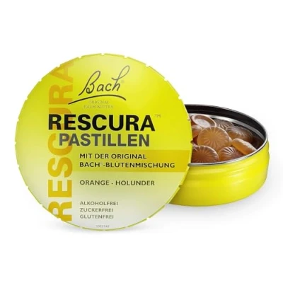 Abbildung von Bachblüten Original Rescura Pastillen Orange Holunder