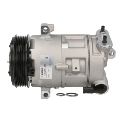 Abbildung von BOSCH 1 986 AD1 169 Kompressor 12V PAG 46 R134a mit Montageanleitung, Dichtring