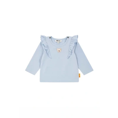Abbildung von Steiff Langarm Summer Breeze Langarmshirt für Kinder, Größe: 86, Chambray blue