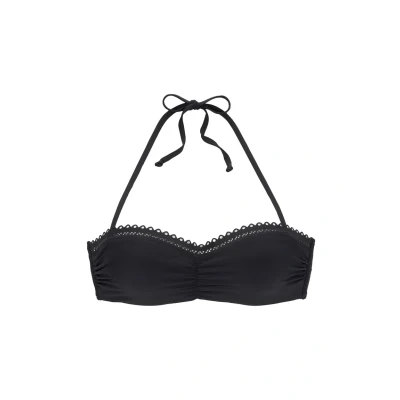 Abbildung von s.Oliver Bandeau Bikinitop, Damen, Größe: 40xD, Schwarz