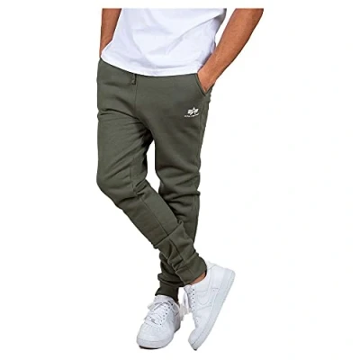 Abbildung von Alpha Industries Jogginghose, Herren, Größe: Medium, Dark olive