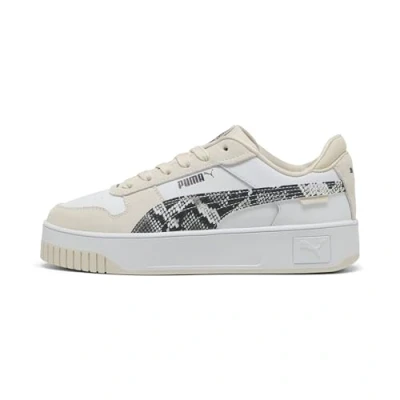 Abbildung von Puma Carina Street Snake CHIC Sneaker low, Damen, Größe: 38, White/alpine snow Leder/synthetik