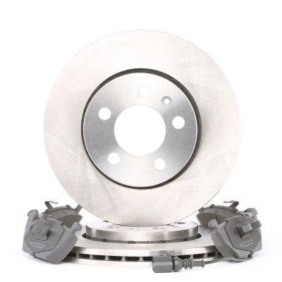 Abbildung von MAPCO 47855 Bremsscheiben und beläge Vorderachse Belüftet inkl. Verschleißwarnkontakt VOLKSWAGEN: Polo V Hatchback, Golf 4, IV Hatchback