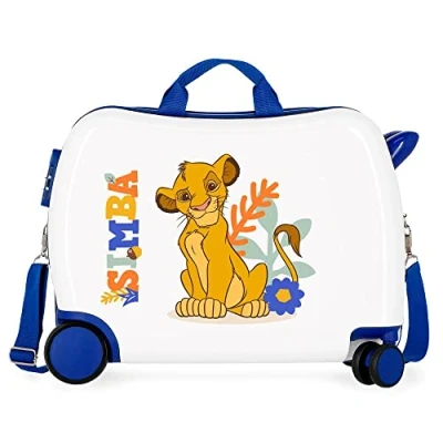 Abbildung von Disney EL Rey Leon Kinderkoffer, Weiß, 50 x 39 20 cm, starr, ABS Kombinationsverschluss, 34 l, 1,8 kg, 4 Räder