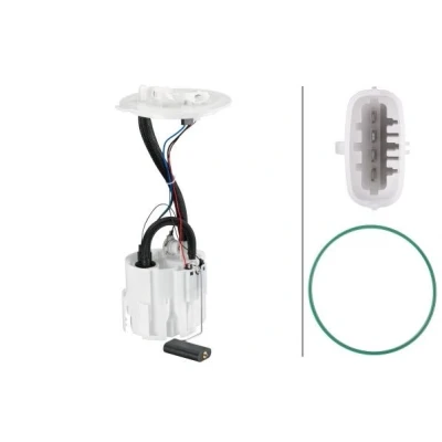 Abbildung von HELLA 8TF 358 106 971 Kraftstoff Fördereinheit mit Dichtung, Tankgeber Druckregler elektrisch OPEL: Astra H Hatchback