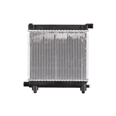 Abbildung von NRF 517662 Kühler, Motorkühlung Aluminium 346 293 42 mit Anbauteilen Kühlrippen gelötet MERCEDES BENZ: 190, W124 Saloon, Estate