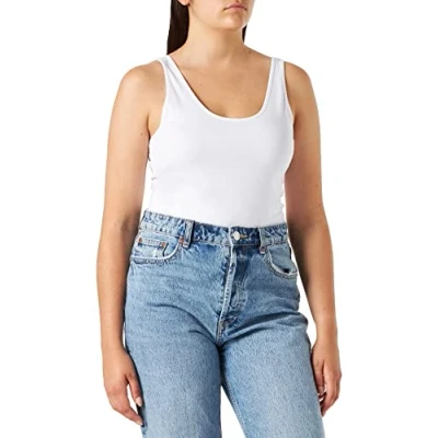 Abbildung von VERO MODA Damen VMMAXI My Soft UU Tank NOOS Top, Weiß (Bright White), 38 (Herstellergröße: M)