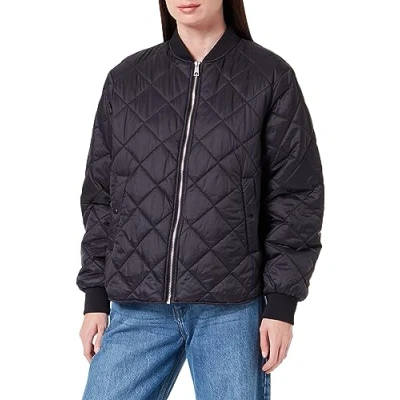 Abbildung von Vero Moda Vmhayleoliva Short Jacket Bomberjacke, Damen, Größe: Large, Black