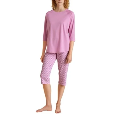 Abbildung von CALIDA Daylight Dreams 3/4 Pyjama Damen, aus 100% Baumwolle