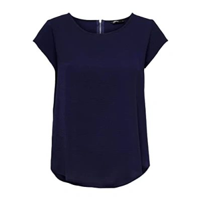 Abbildung von ONLY Onlvic Solid Bluse, Damen, Größe: 34, Evening blue