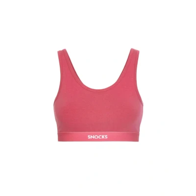 Abbildung von Snocks Soft Bra Damen BH ohne Bügel, Perfekte Passform und hoher Komfort Dank Bio Baumwolle, Bügel Nahtlos Vielseitig Bequem für Sport Alltag Mauve S