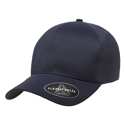Abbildung von Flexfit Herren Delta Seamless Cap Baseballkappe, Dunkles Marineblau, S/M