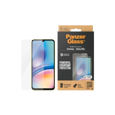 Abbildung von Samsung Galaxy A05s Panzerglas PanzerGlass Ultra Wide Fit Screenprotector Antibakterieller Displayschutz für das