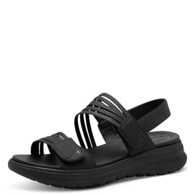 Abbildung von Tamaris Trekkingsandale, Damen, Größe: 40, Black uni Schuhe
