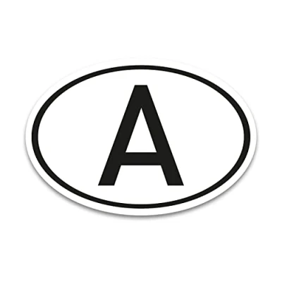 Abbildung von A Aufkleber Länderkennzeichen Österreich Flagge Sticker 17,5 x 11,5 cm DIN genormt PKW LKW Wohnmobil Auto verpflichtend außerhalb der EU kfz_724