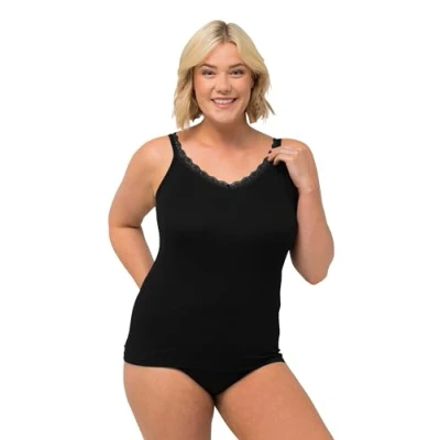 Abbildung von Ulla Popken Unterhemd/shirt, Damen, Größe: 62/64, Schwarz