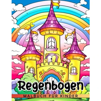 Abbildung von Regenbogen Malbuch für Kinder: Erhalten Sie 50 einzigartige Ausmalbilder mit atemberaubenden Naturphänomenen, perfekt als Scherzgeschenke, Wichtelgeschenke und Weihnachtsgeschenke.