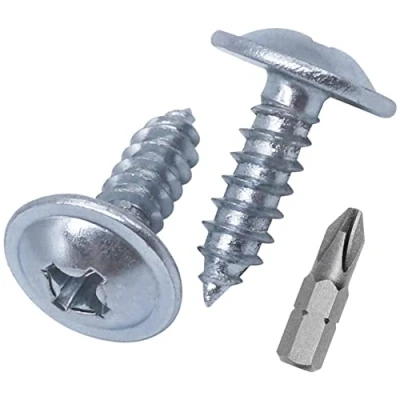 Abbildung von (400 Stück) verzinkter Stahl 4,2 x 13 mm Holzschrauben, Metallschrauben, Kreuzschlitz modifizierter Halsspannkopf, selbstschneidend (400, mm)