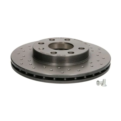 Abbildung von BREMBO XTRA LINE 09.3090.1X Bremsscheibe 236 20 4 gelocht/innenbel. beschichtet mit Schrauben CHEVROLET: Kalos Hatchback, DAEWOO: Lanos Hatchback
