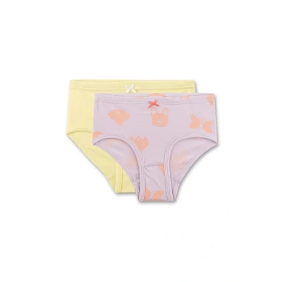 Abbildung von Sanetta Mädchen Hüftslip (Doppelpack) rosa Hochwertige und nachhaltige Unterhose für aus Bio Baumwoll Mix. Inhalt: 2er Set Unterwäsche 092