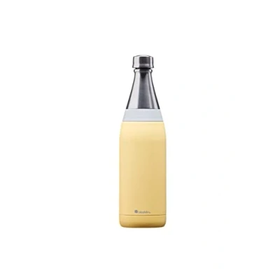 Abbildung von Aladdin Fresco Thermavac Trinkflasche Edelstahl 0.6L Lava Black Thermosflasche Auslaufsicher Hält 10+ Stunden Kalt Wasserflasche BPA Frei Thermoskanne Spülmaschinenfest
