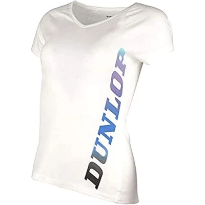 Abbildung von Dunlop Damen Sport Tennis T Shirt Essentials Line, Tee, Weiß