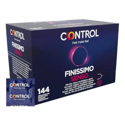 Abbildung von CONTROLO FINISSIMO SENSO Naturlatex Kondome Dünn (0,06 mm) 144 Stück