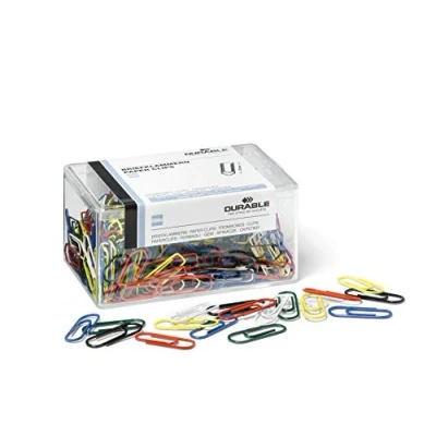 Abbildung von Durable Briefklammern, 26 mm, 500 Stück, farbig lackiert, 124100