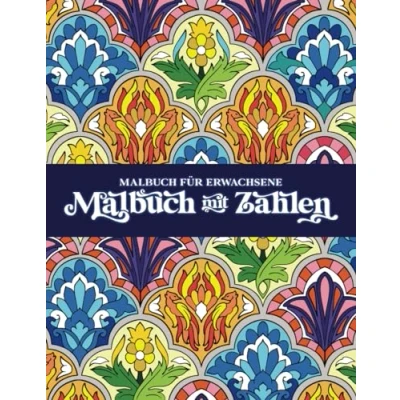Abbildung von Malbuch für Erwachsene: mit Zahlen Mandalas und Muster