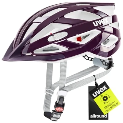 Abbildung von uvex i vo 3D leichter Allround Helm für Damen und Herren individuelle Größenanpassung erweiterbar mit LED Licht prestige 52 57 cm