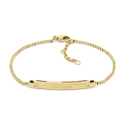 Abbildung von Tommy Hilfiger Linear Armband goldcoloured, Damen, Größe: One Size, Gold coloured