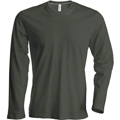Abbildung von Herren T Shirt Langarm Rundhals Shirt, Leicht Körperbetont, in 20 Farben und Den Größen S, M, L, XL, 2XL, 3XL u. 4 XL von noTrash2003